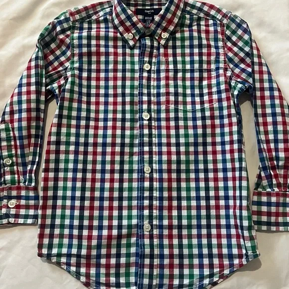 GAP Kids Multicolor Plaid Shirt - Picture 2 of 4